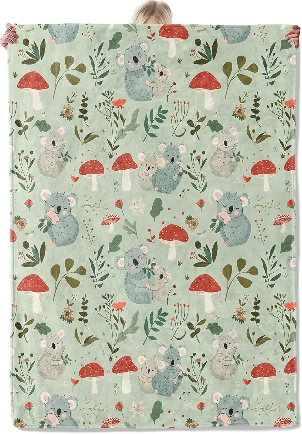 

Koala Throw Blanket Gifts for Women, Soft Fuzzy Warm Cozy Flannel Blankets for Bedroom, Travel, Couch, Home Decor 50x60 in