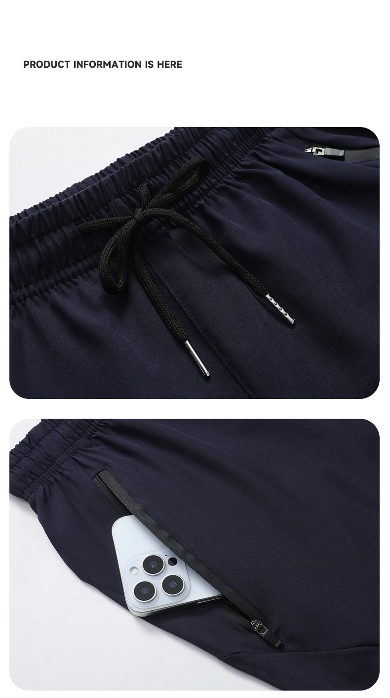 Men's Bottoms Summer Gym Workout Running Cycling Quick Drying Breathable Drawstring Waist Sports Shorts Reflective