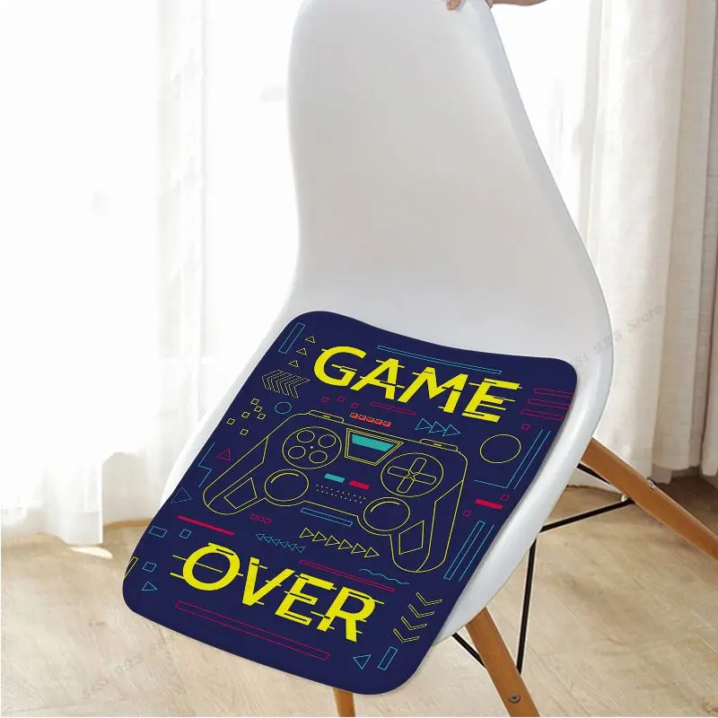 Nordic Gaming Gamer Quotes Art Art Dining Chair Cushion Circular Decoration Seat For Office Desk Cushions Home Decor