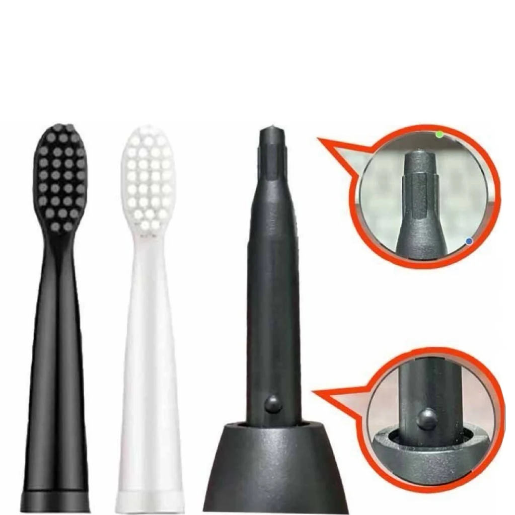 رؤوس فرشاة الأسنان البديلة لـ Jianpai JD005 RH2305/X.Q.M.Q B-1/Royalstar101 فرشاة الأسنان الكهربائية فوهات شعيرات دوبونت الناعمة