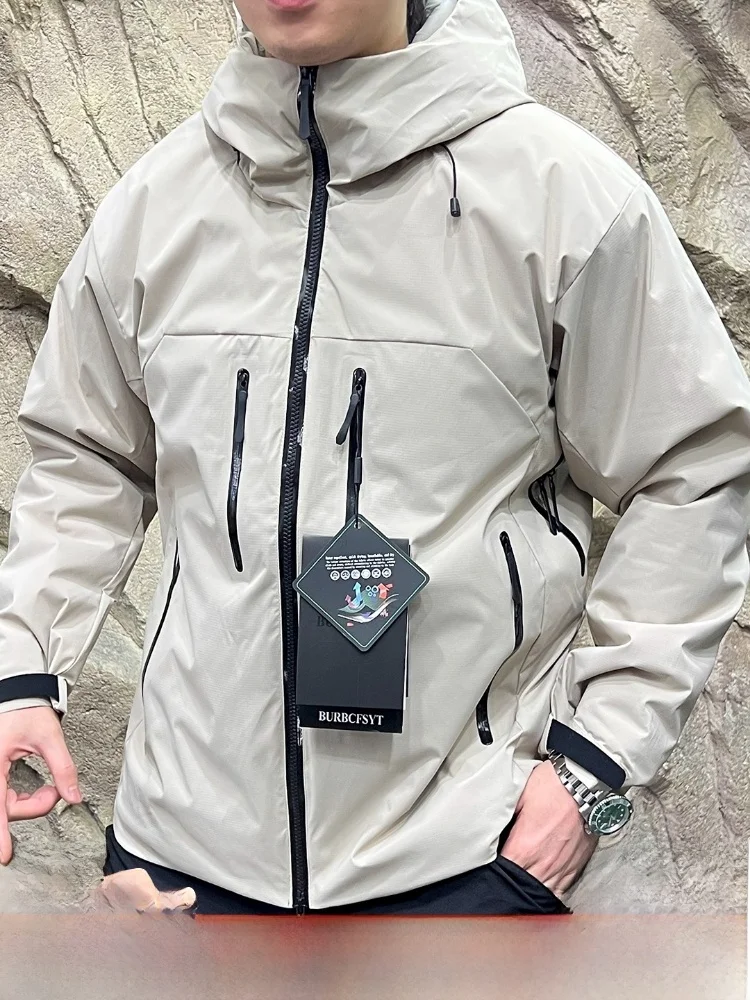 

Мужская зимняя уличная куртка серии Jaet SV с приклеенной молнией под мышками, теплое хлопковое пальто, водостойкая толстовка с капюшоном Long Sve