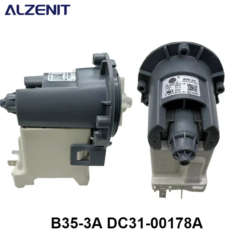 New Drain Water Pump Assembly For Samsung Washing Machine B35-3A DC31-00178A 120V 60Hz 80W Drainage Motor Washer Parts