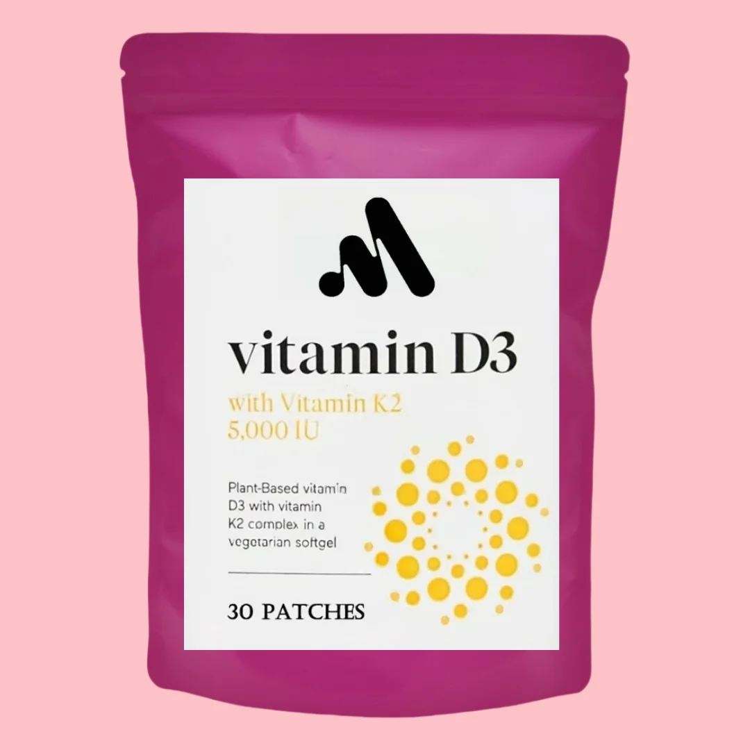 

30 пластырей витамин D3 5000 МО + витамин K2 1100 пластырей McG Plus