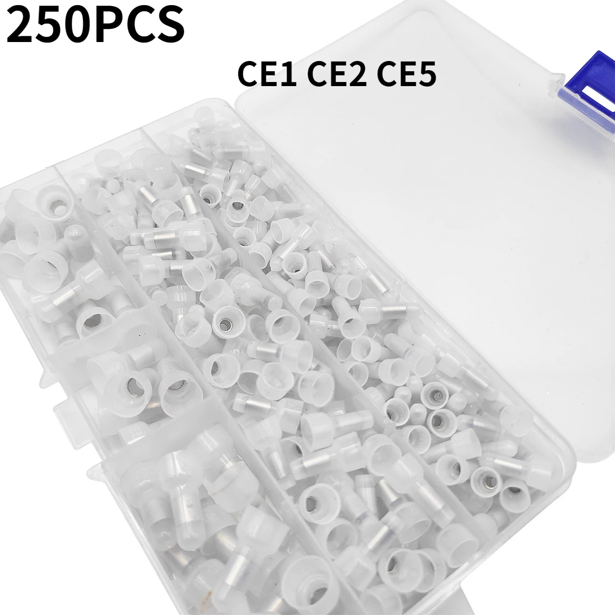 250PC CE-1X CE-2X CE-5X line cap Tsui terminal cap closed end terminal factory sales volume favorably nylon Crimp Caps AWG 22-16