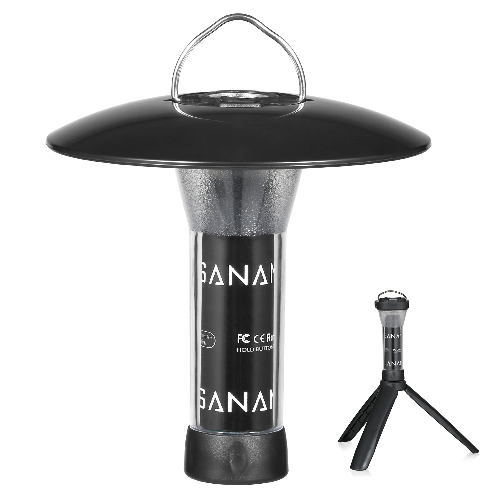 

USB Rechargeable Flashlight Waterproof Camping Tent Light Magnetic Work Light with Tripod for Outdoor Camping Emergency Tools