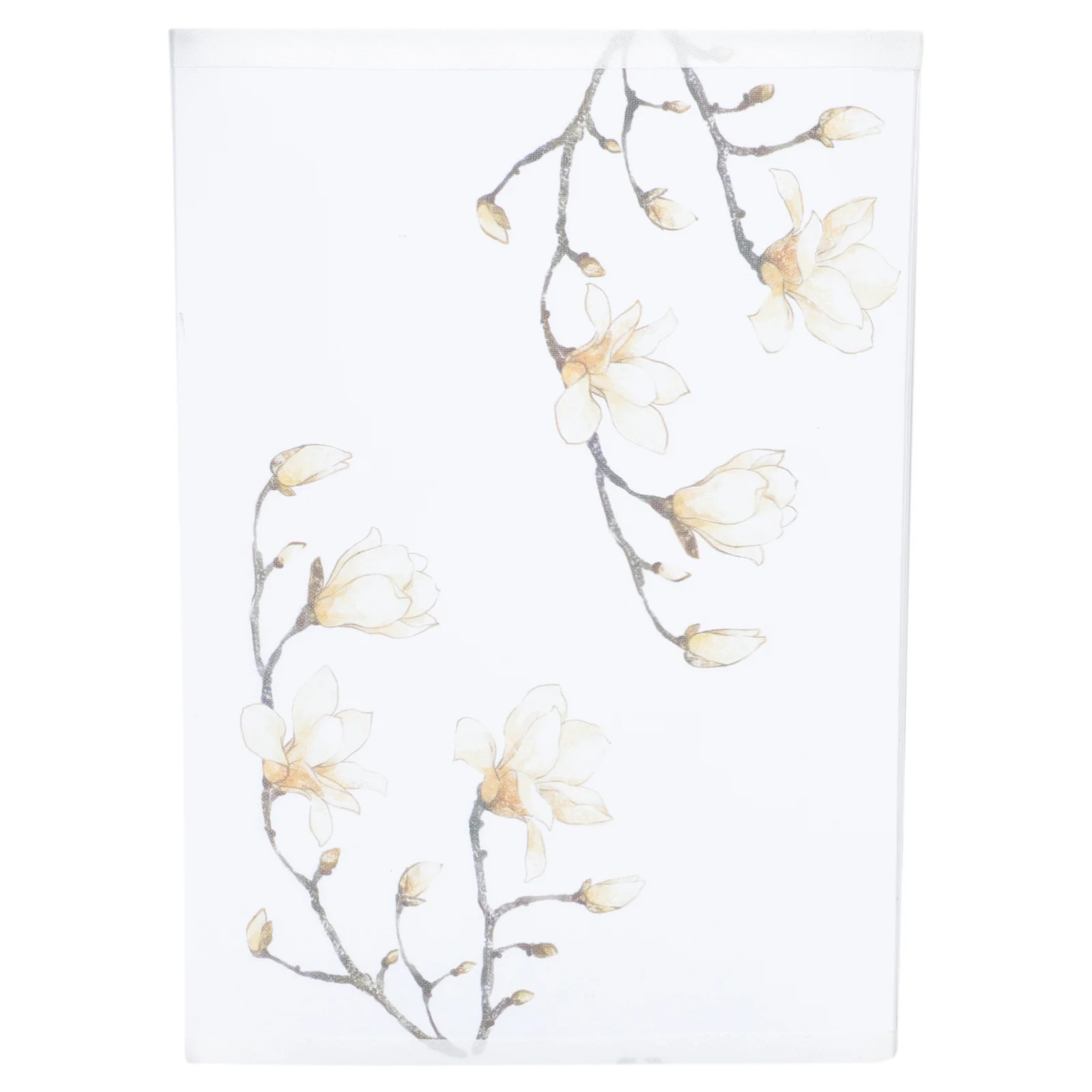 

Chinese Style Retro Patterned Lampshade Magnolia Cloth Iron Durable Lampshade Soft Light for Table Lamp Home Decoration