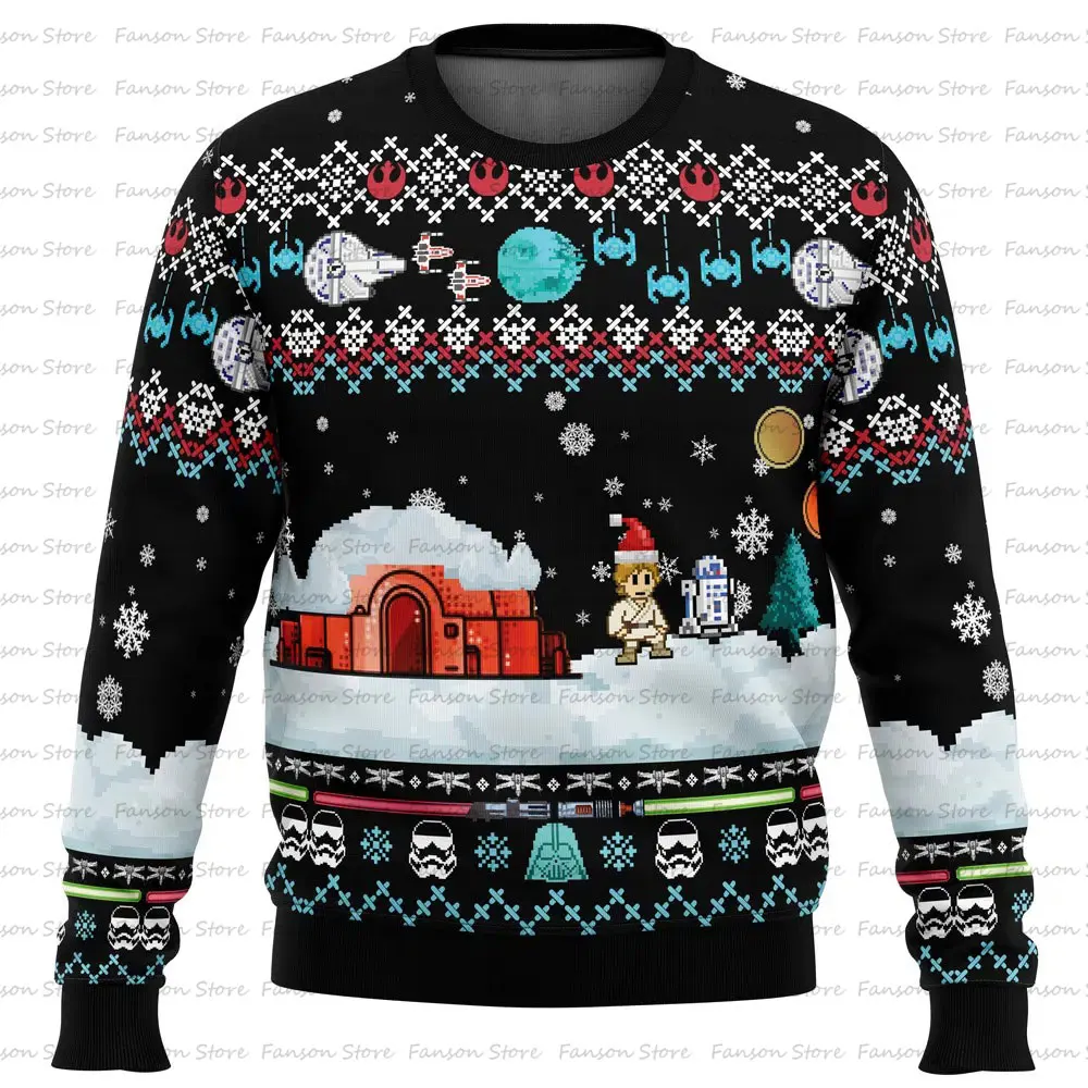 Buon Natale Film Brutto maglione di Natale Cartoon Anime Donna Uomo Pullover Top 2025 Nuova moda Coppia Felpa con cappuccio