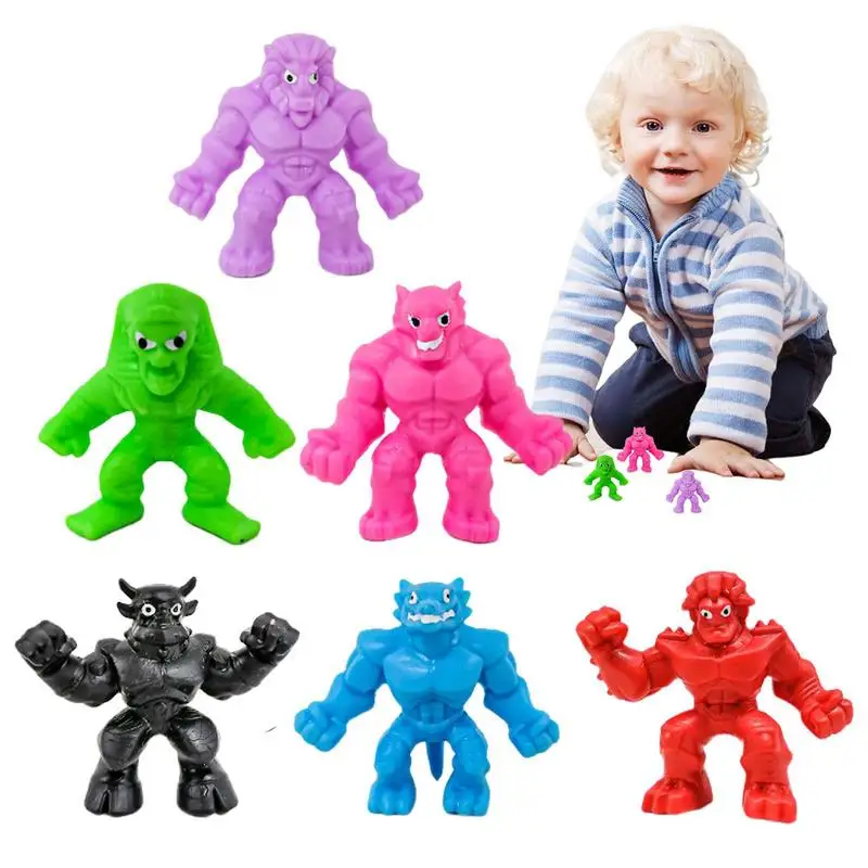 

Mochi Sensory Toy 6pcs Cute Monsters Squeeze Toys Sticky Sensory Anti Stress Relief Toys Antistress Toy Rising Stress Toys