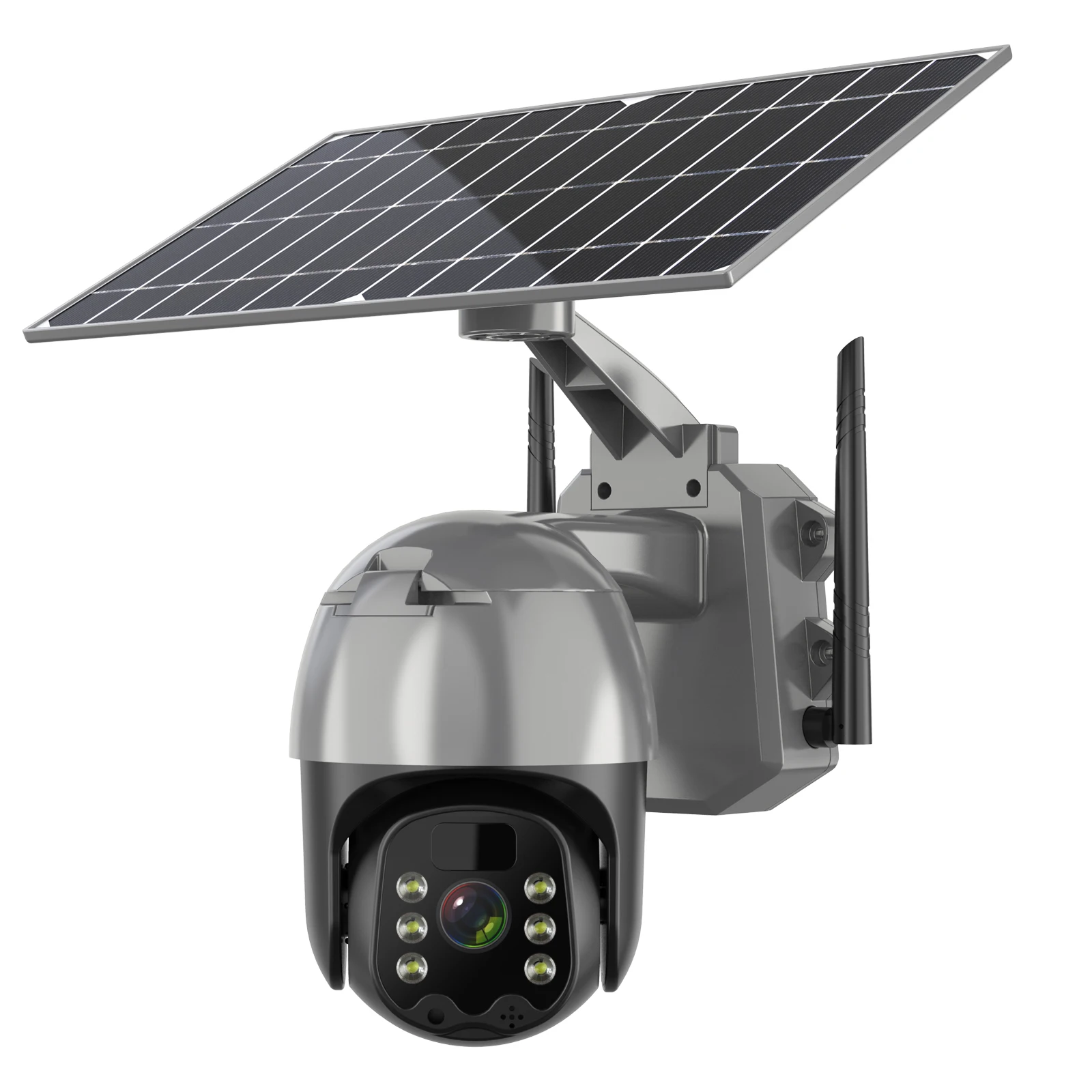 4.0MP High Resolution Solar Cctv Camera Battery Powered Wireless 4g WIFI Camera PTZ Outdoor Camera