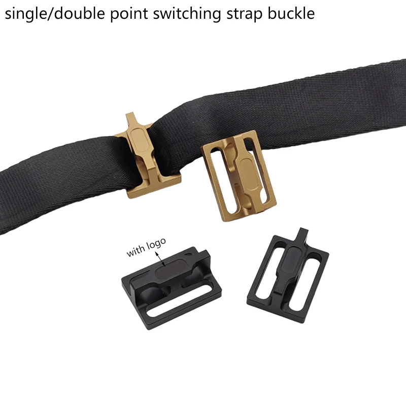 

Tactical POI HKR-2N1 Single Double Point Straps Button Rifle QD Sling Compatible Triglide Mount Adapter Airsoft Weapon Accessory