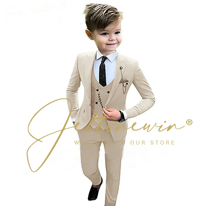 Boys Formal Wedding Suit Kids Prom Party Tuxedo Blazer Children\'s Day Pinao Performance Costume School Uniform Boys Suit