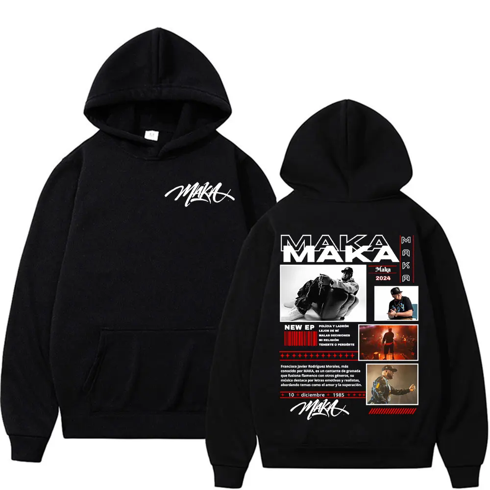 

Rapper Maka Aura Tour Album 2025 Sweatshirts Men Women Hip Hop Punk Style Harajuku Street Hoodie Casual Fleece Oversized Hoodies