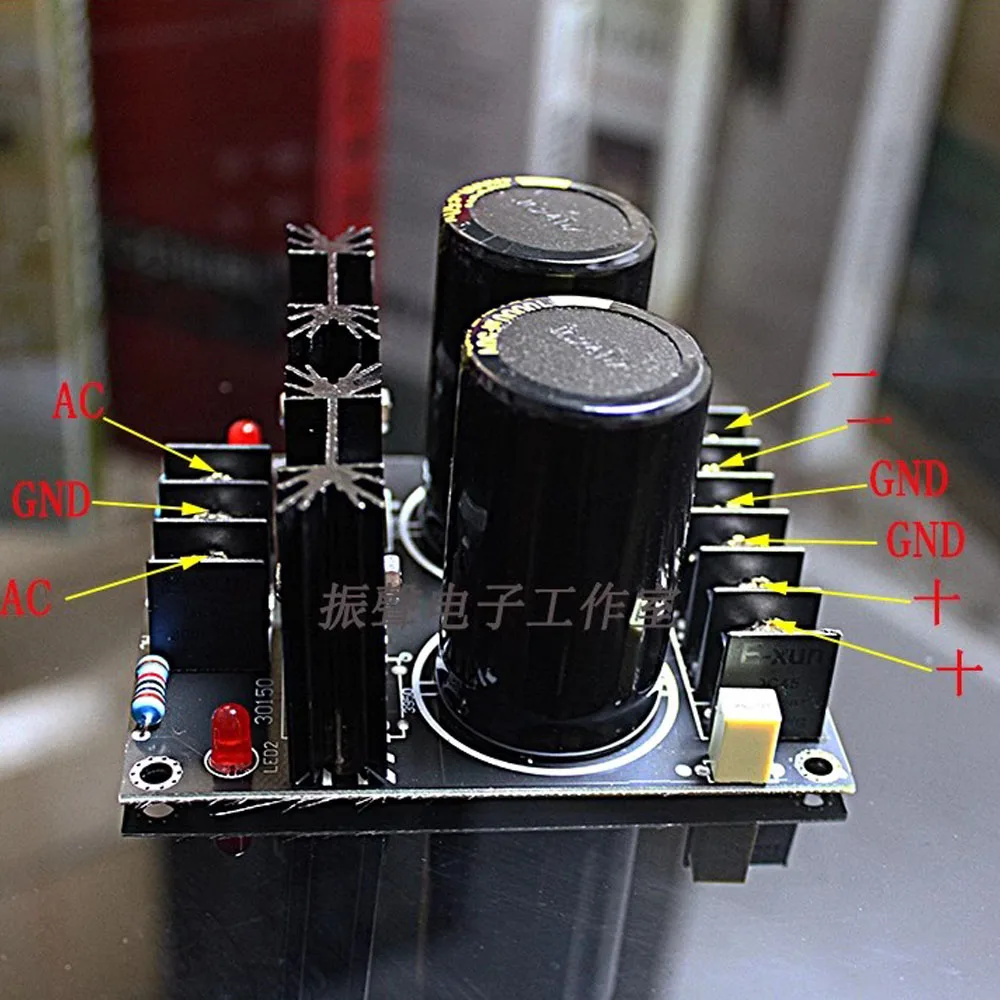 Finished Board Two Power Schottky JCCON 50V 15000UF Capacitor Rectifier Filter Power Board