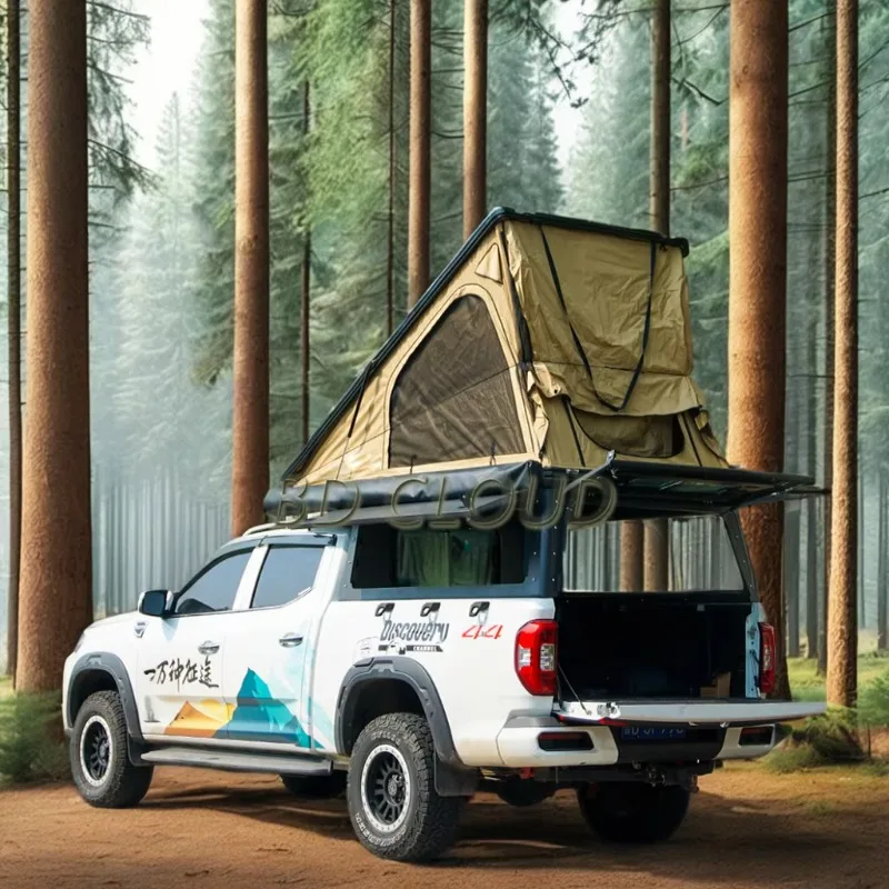 Customized Outdoor All-Road 4x4 Expedition Truck Camper Off-Road Pickup Truck Bed Camper for Camping and Travel