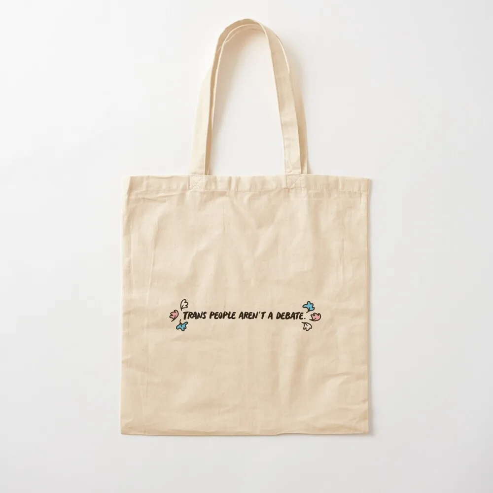 Trans people aren’t a debate Heartstopper Tote Bag supermarket folding bag canvas tote Canvas stote bag Gift bags
