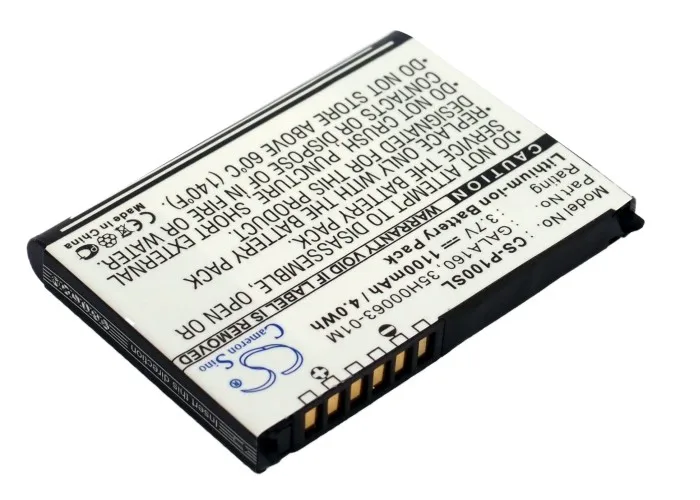 CS 1100mAh  Battery For CyberBank POZ G300 DOPOD P100 HTC Galaxy i-mate PDA-N Pharos PTL525P Traveler GPS 525