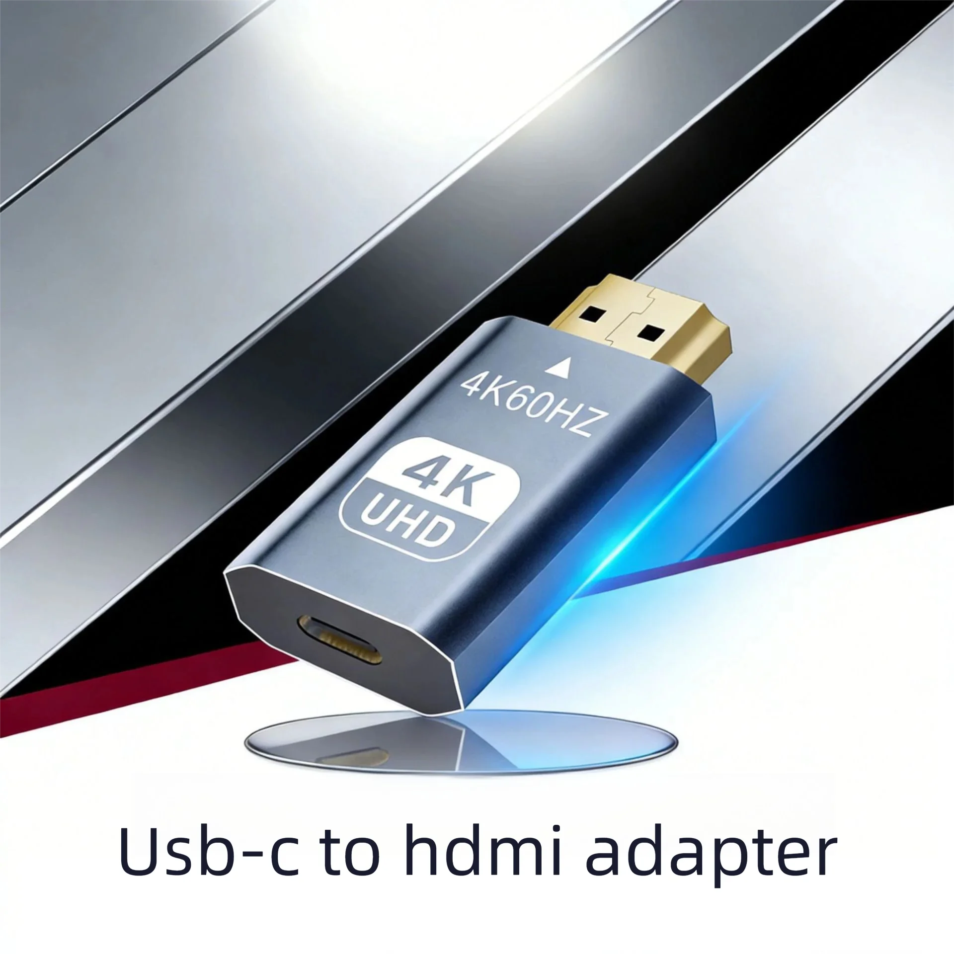 

USB-C to HDMI Adapter Cable 4K/60Hz 1080P Full HD Mobile Phone Tablet Laptop Type C to HDMI Connector for Large Screen Display