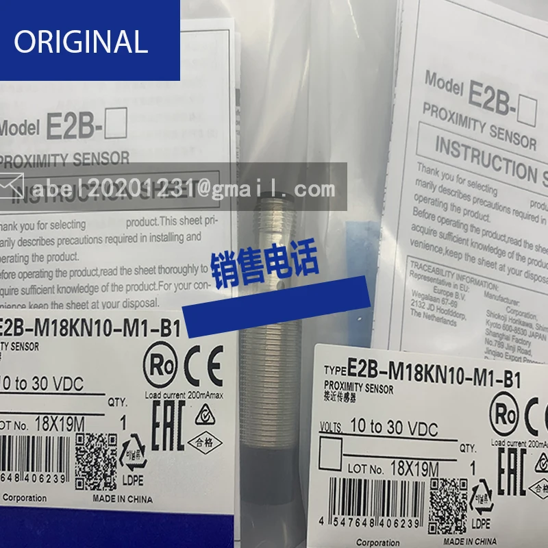 MARCA ORIGINAL NOVO SENSOR E2B-M18KN10-WP-C2 E2B-M18KN10-M1-B1 NBB8-18GM60-WS KN10-WP-B1 KN10-WP-B2 KS02-WP-D1