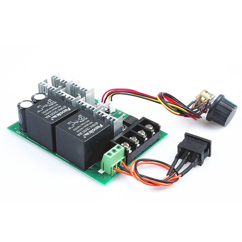 

Интеллектуальный контроллер скорости двигателя постоянного тока PWM с цифровым дисплеем, регулируемый на 0-100%, модуль управления, максимальный входной ток 60А