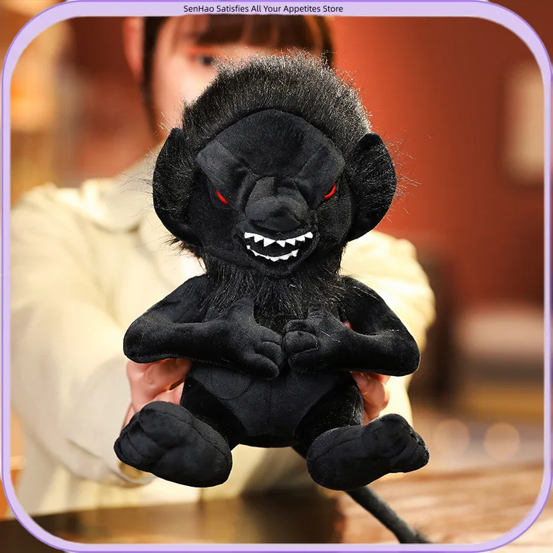 Gothic Plush Toys Dark Alternative Creepy Cute Animal Dolls Black Style Halloween Gift for Alternative Collectors