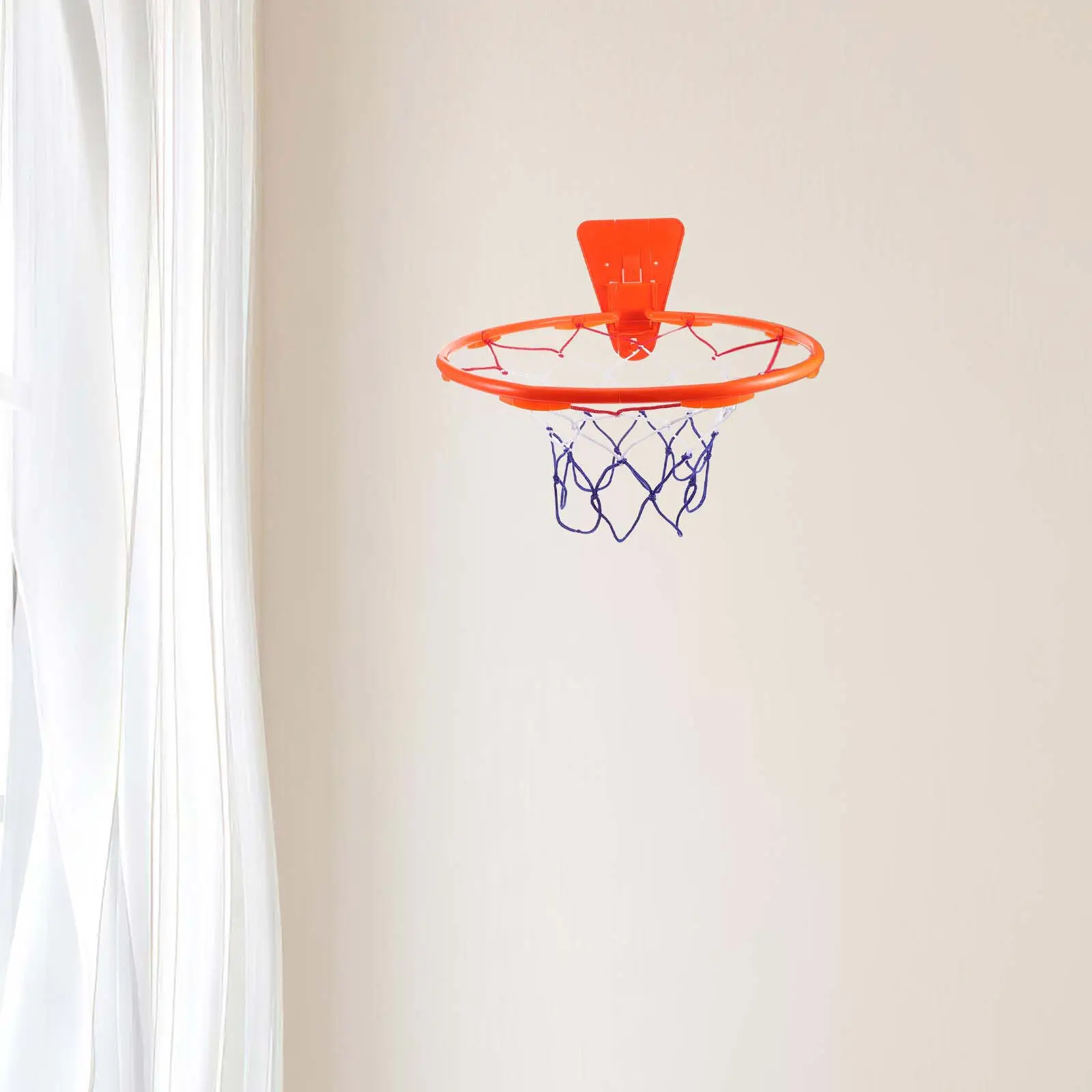 Indoor Hanging Basketball Frame for Children Wall Mounted Basketball Hoop Plastic Rim Suitable for Doors Walls Yards Home Sports - view 6