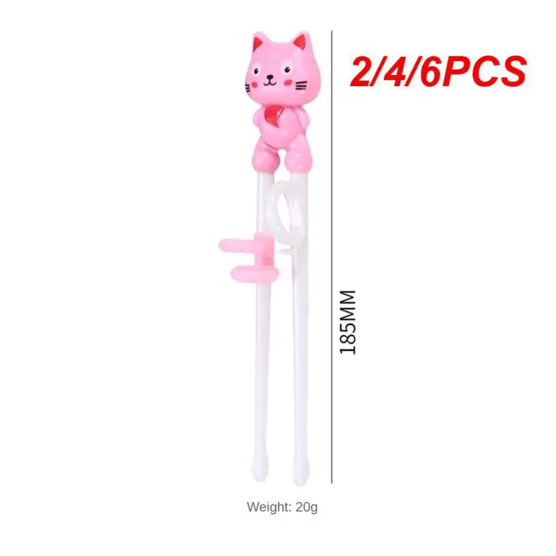 2/4/6PCS Chopsticks Pleasure Durable Lovely Fashionable Eye-catching Need Safe Cartoon Chopsticks Childrens Equipment