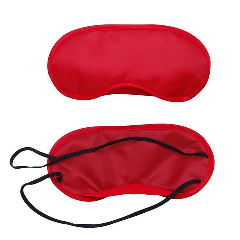 12Pcs Multicolor Eye Mask Sleep Shade Lightweight Soft Polyester Blindfold Elastic Strap Travel Home Meeting Train Sleep Eye