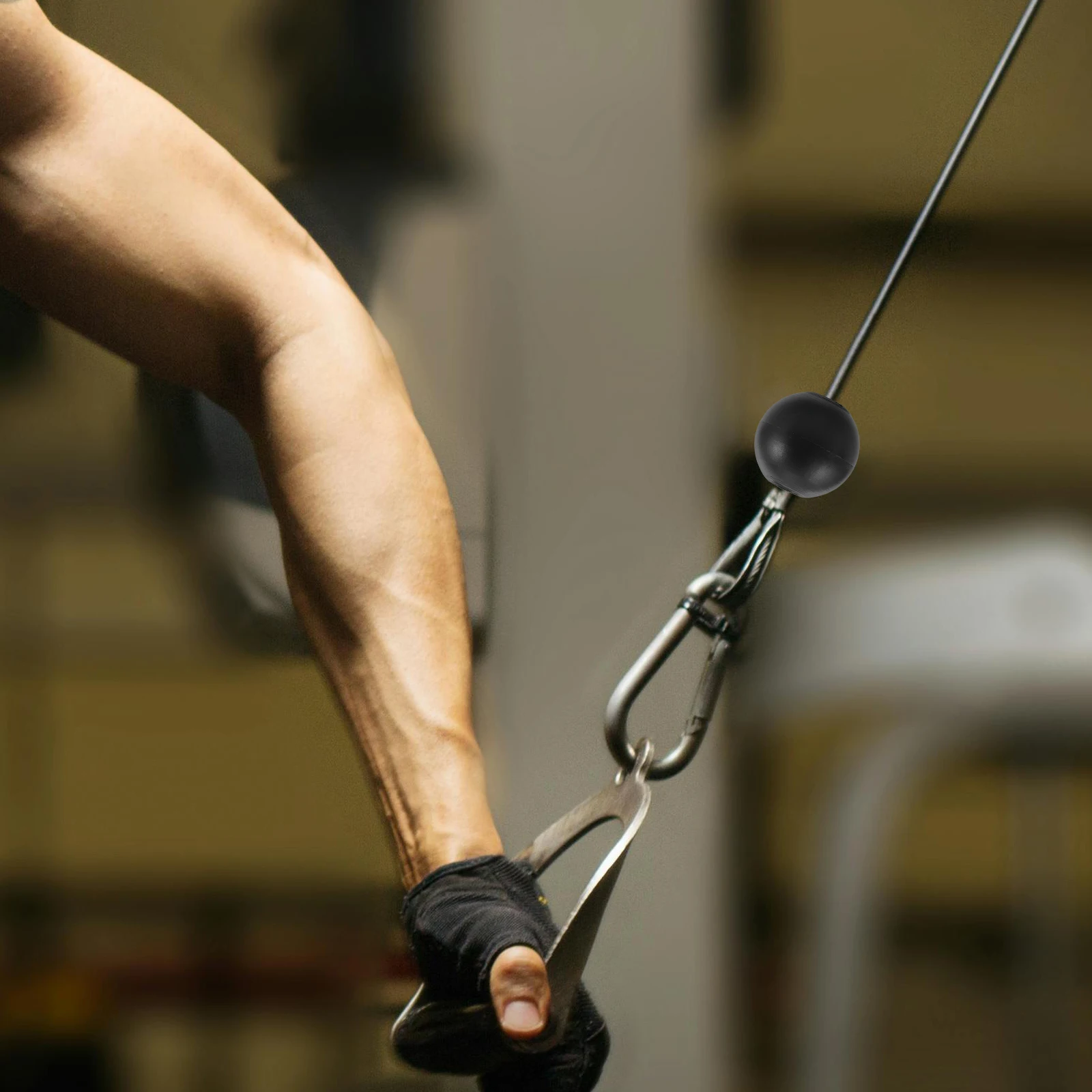 

4 Pcs Equipment Accessories Durable Lightweight Gym Cable Limit Single Rope Cable Attachment Balls Attachment