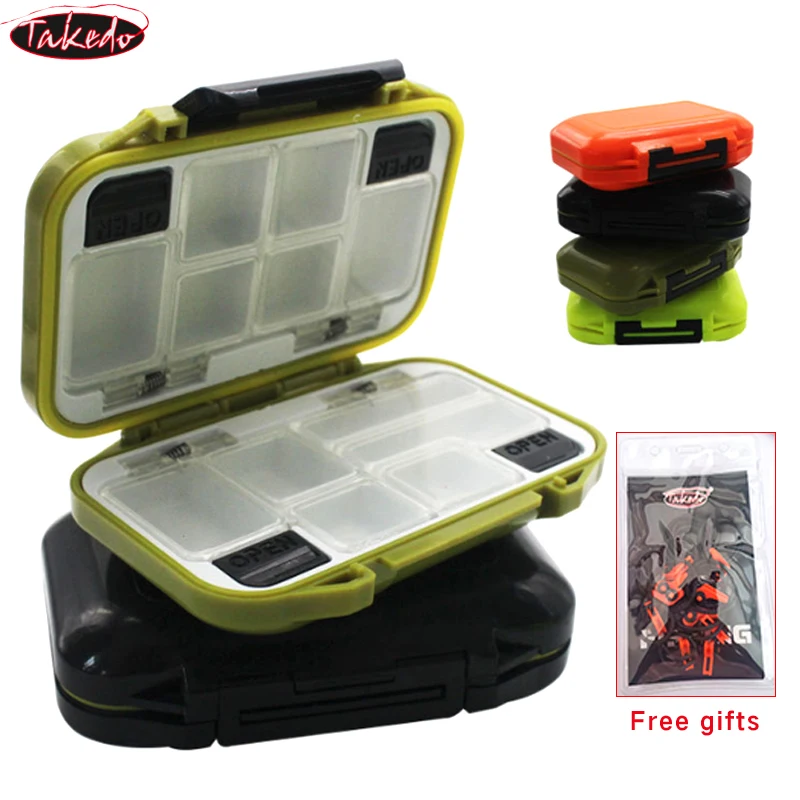 TAKEDO JYL01 Multi Specification Waterproof Fishing Accessories Storage Box Portable Multi-grid Hook Lure Sinke Fishing Tool Box