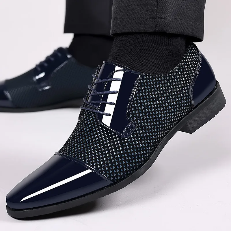 Men Dress Shoes For Men 2026 Spring Autumn Fashion Formal Suit Shoes Man Brand Leather Wedding Party Style Men Shoes