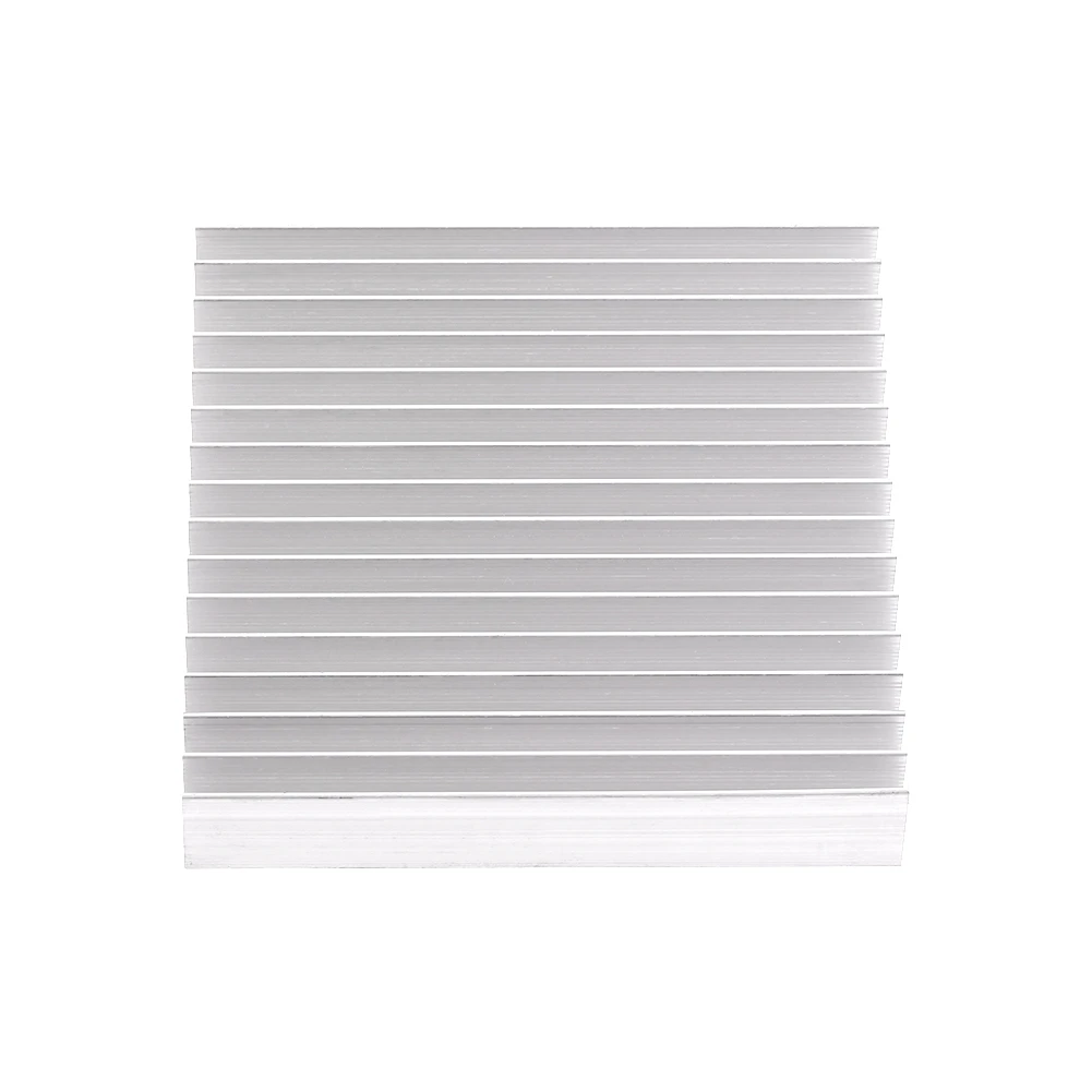 1pc Aluminium Heatsink Good Thermal Conductivity Heat Sink Cooling Fin 100*100*18MM