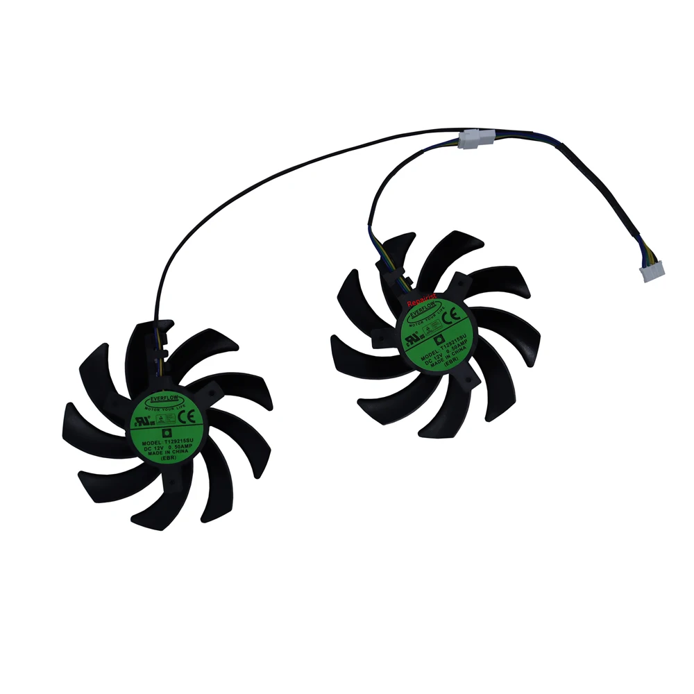 VGA GPU Cooler,Graphics Video Cards Fan,T129215SU,For POWERCOLOR RX 5700 XT 6500XT 6600 6600XT 5700XT 6700 6700XT Fight