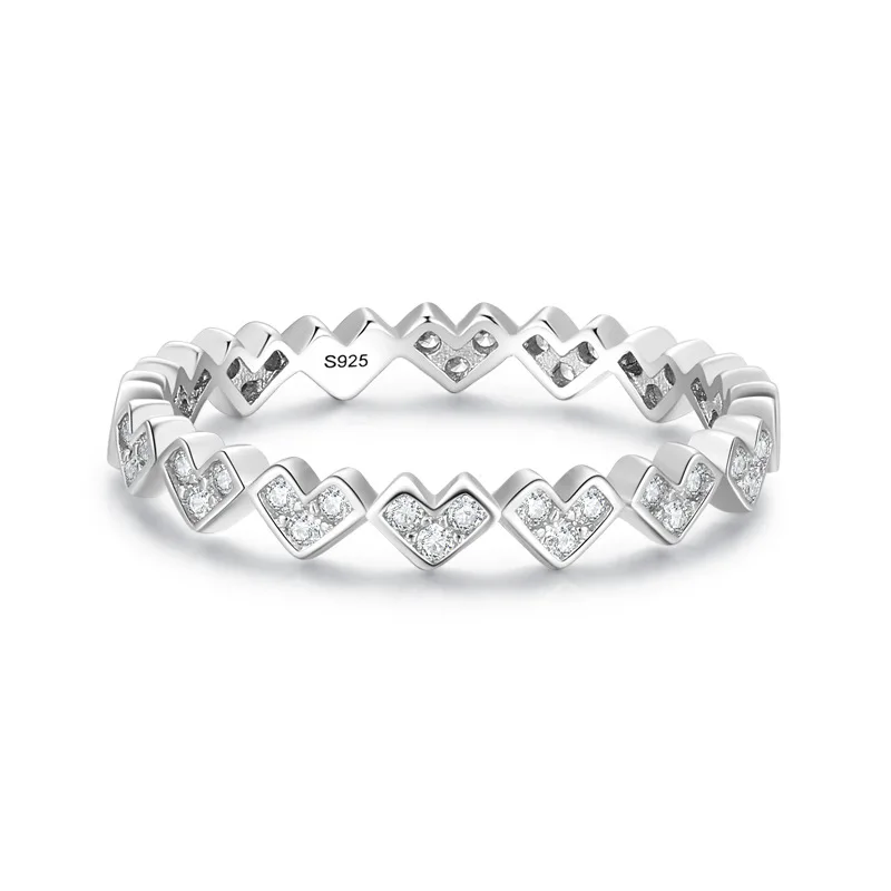 

New Arrivals Factory Sale Hearts Plata 925 Por Mayoreo Sterling Silver Jewelry Ring Girl