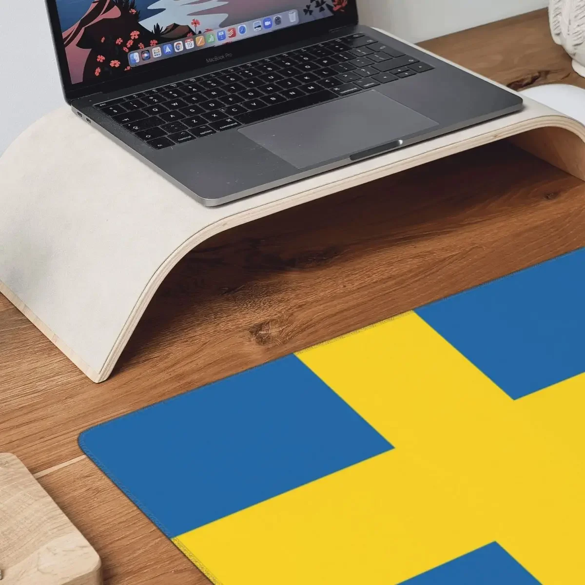 스웨덴 국기 대형 마우스 패드 컴퓨터 키보드 마우스 매트 게이머 PC 노트북 책상 매트 사무용품 테이블 매트