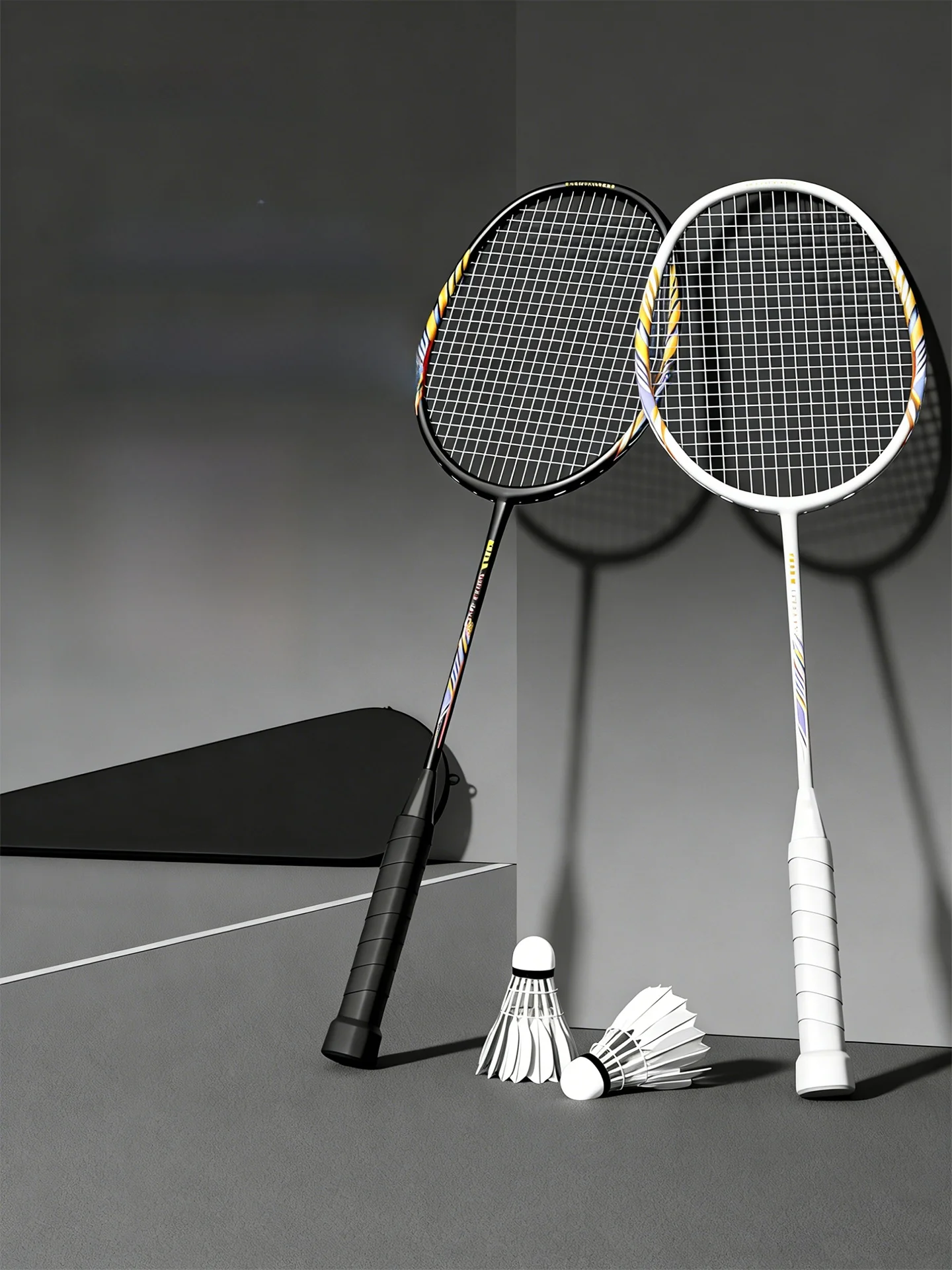 ultra-light-profional-badminton-raet-set-full-carbon-durable-high-quali-double-sided-uttleco-kit-sports-fitn