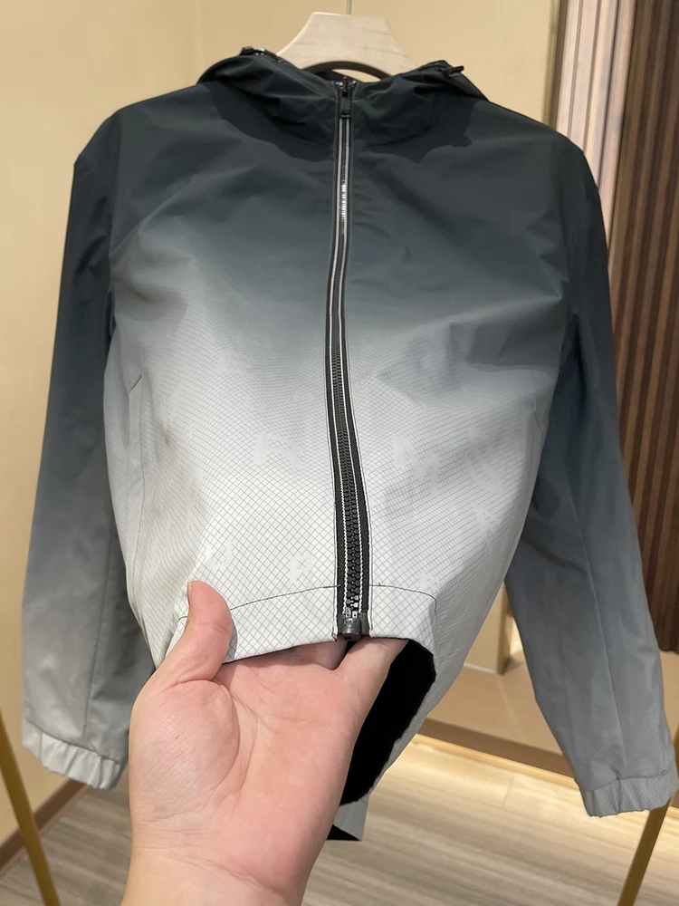 

H-Home двусторонняя одежда adient Color с капюшоном Jaet мужская модная ветрозащитная верхняя одежда подставка подходит для длинной молнии све