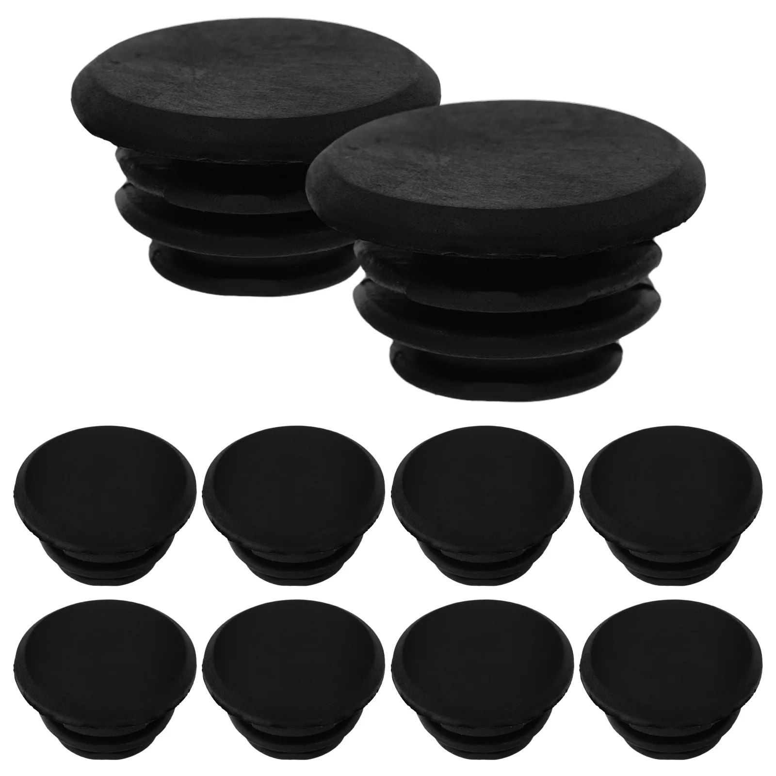 

10pcs 22mm Bike Handlebar Bar End Plugs End Caps For Road Grip Mountain (Black) bike end plugs