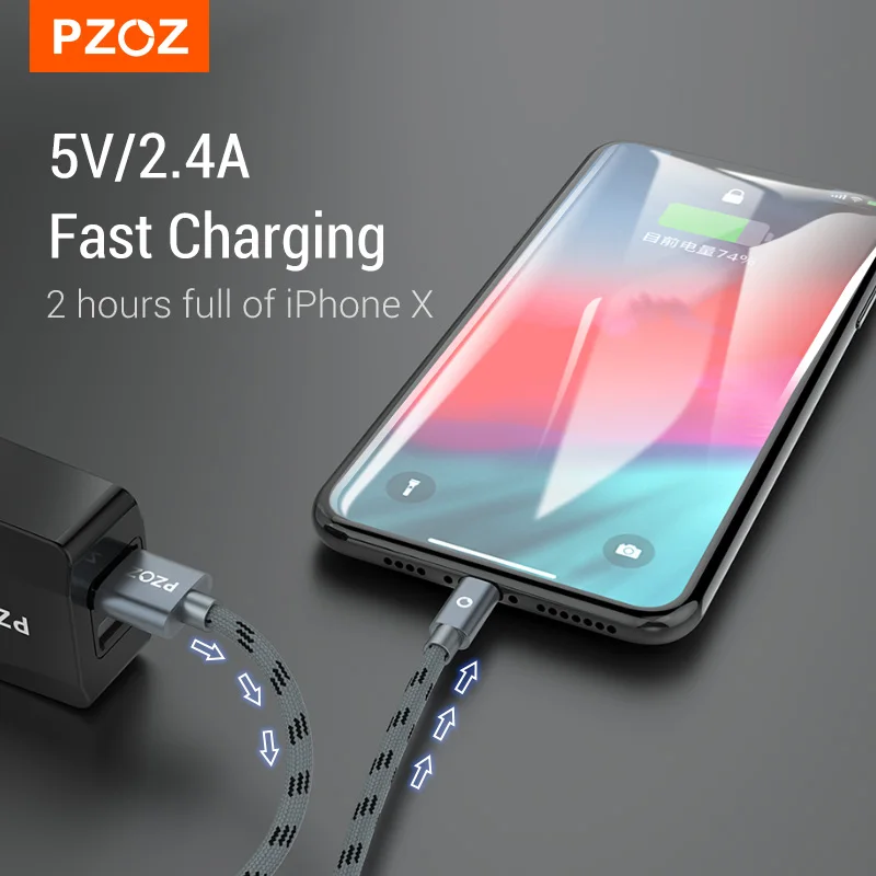 PZOZ Usb Cable For iPhone Cable 14 13 12 11 Pro Max Xs Xr X 8 plus iPad Air Mini Fast Charging Cable For iPhone Charger image 4