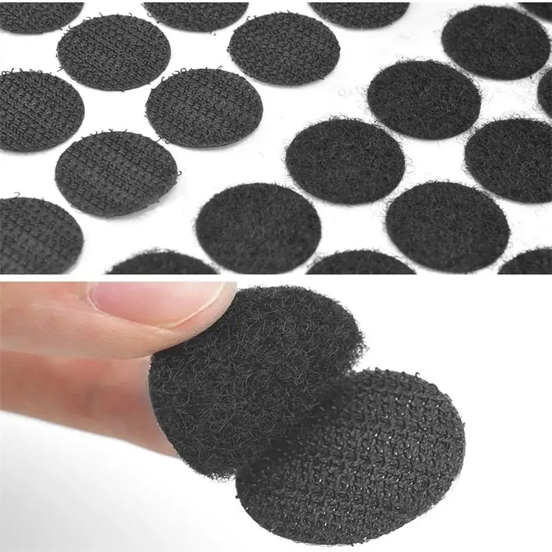 10MM Black Super Glue Hook And Loop Self-adhesive Tape With Diameter Of 10mm Diy Manual Sewing Accessories