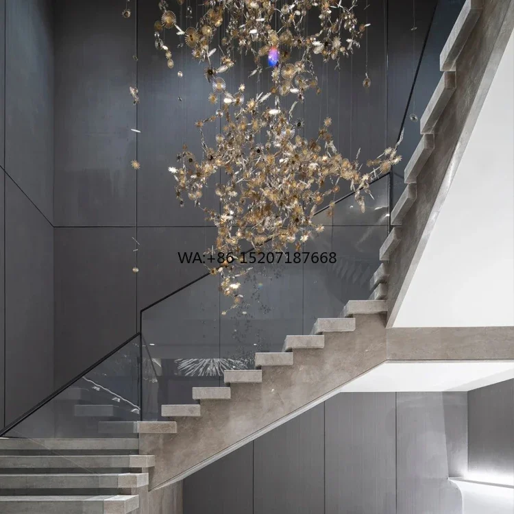 

Светодиодная хрустальная лампа на заказ, роскошная фурнитура, витраж, железо, акрил для отеля, виллы, торговый центр, лестница, роскошный декор комнаты