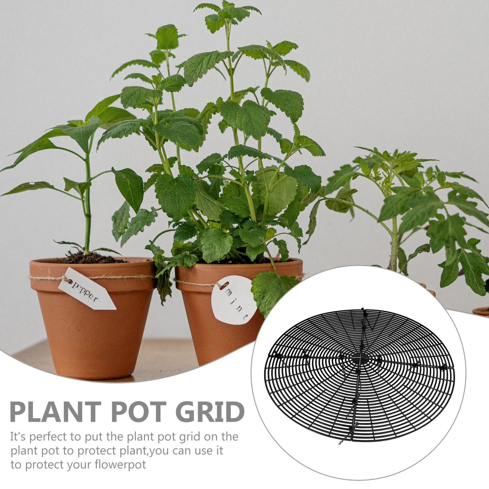 كوتابل وعاء النبات غطاء شبكة دائم البلاستيك التربة حامي للقطط الكلاب حفر سدادة 120x120 سنتيمتر غطاء وعاء النبات #6