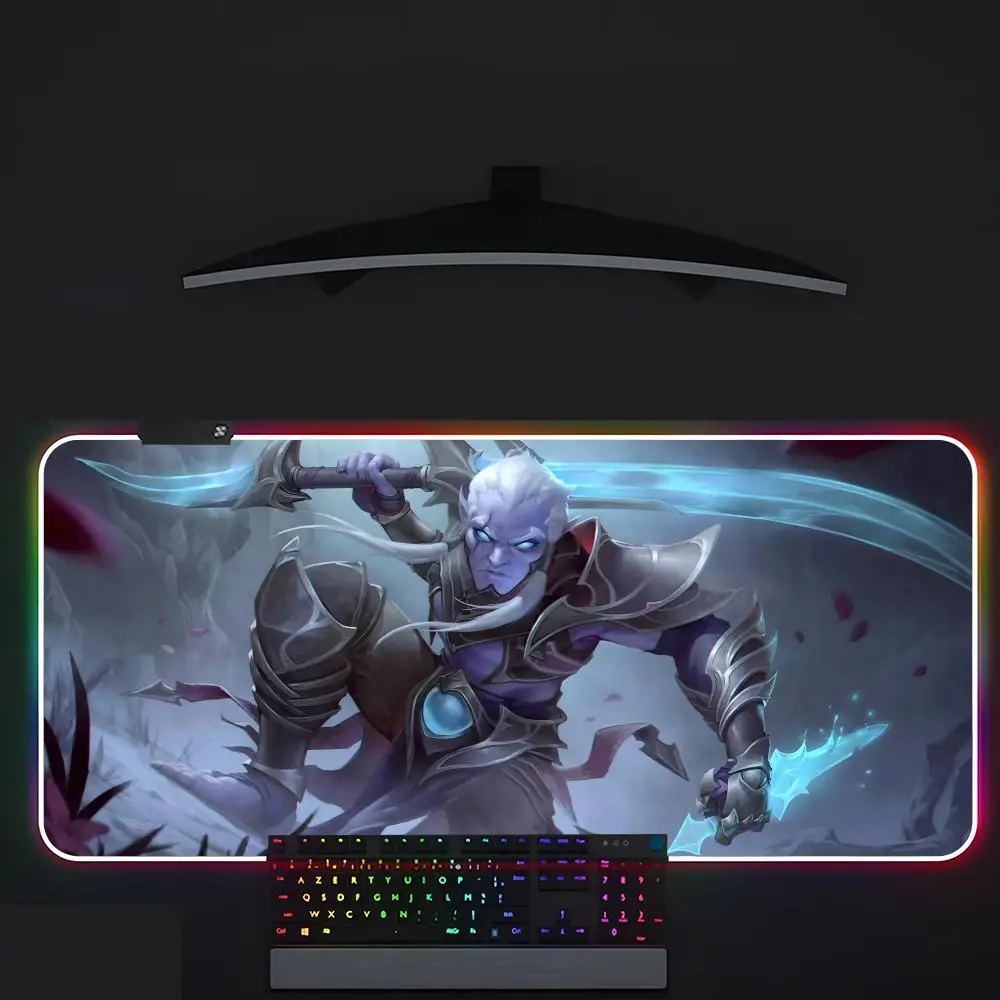لوحة ماوس D-Dota 2 Gamer Luminescence Led Mouse Pad طاولة ألعاب Rgb Deskmat لوحة مفاتيح PC Mousepad #6