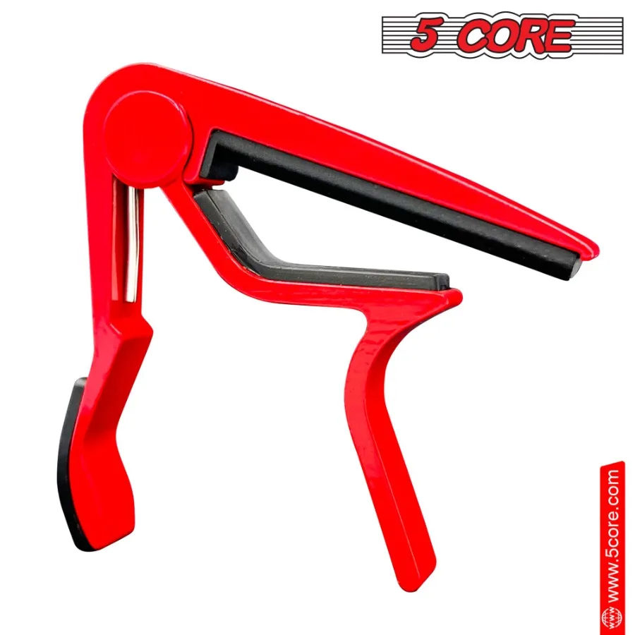 5core capo guitarra elétrica acústica 6 cordas ajuste rápido e fácil clipe clássico banjo bandolim ou ukulele capotraste para g