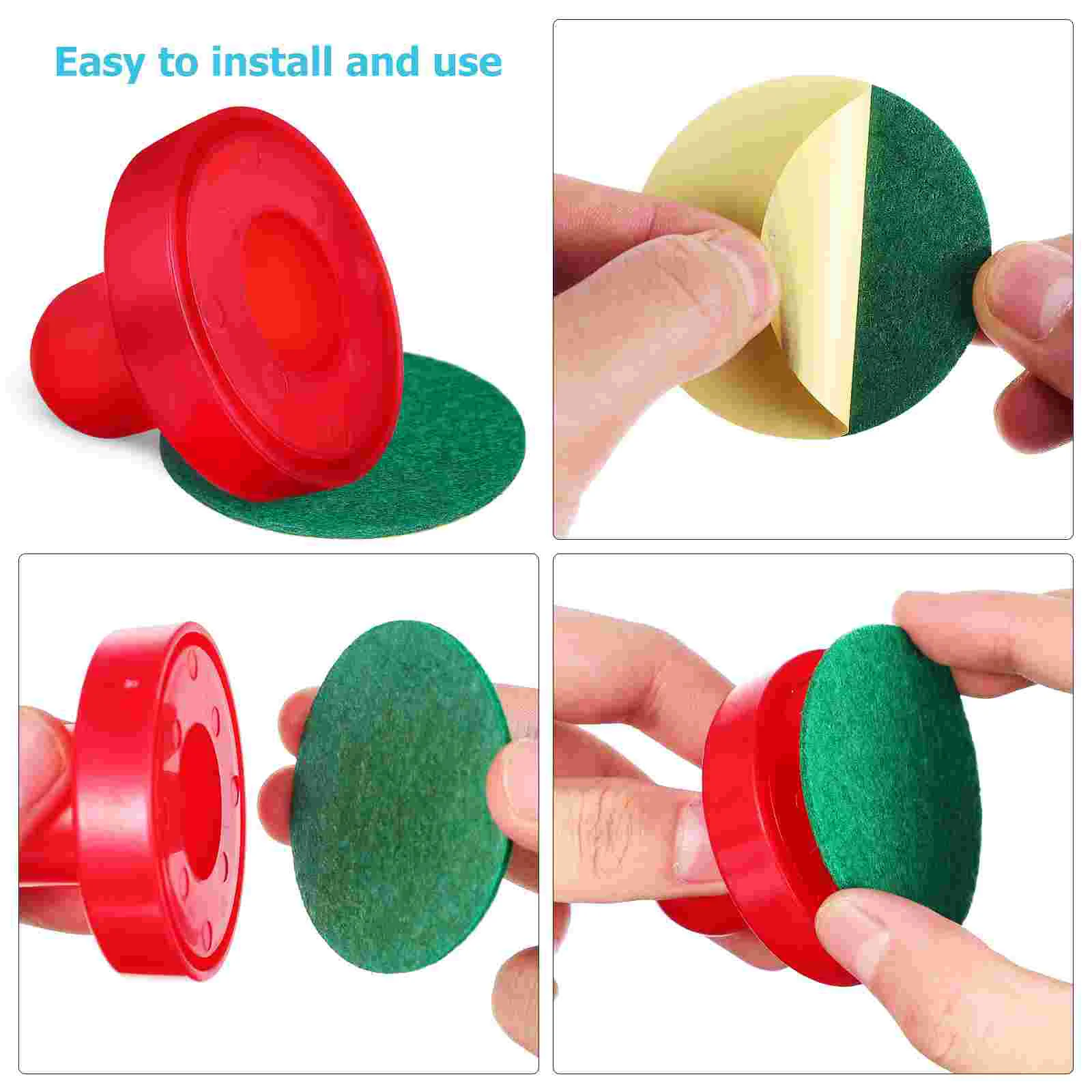 Accesorios de Hockey para juego de discos de mesa de aire, hielo galvanizado y paletas, empujadores deslizantes