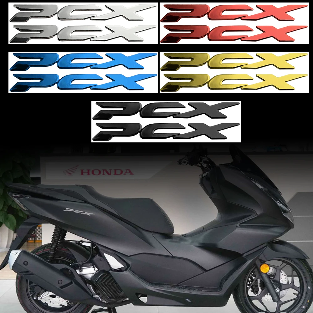 For Honda PCX 125 Accesorios 2023 PCX125 150 160 튜닝용품 3D Tank Emblem Motorcycle Modified Stickers Decals Para Moto Acessórios