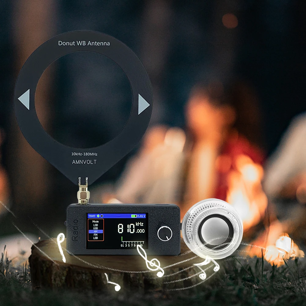 SI4732 Карманное радио 0,5-108 МГц LSB USB AM FM Вседиапазонный радиоприемник с внешним динамиком HF SW MW VHF Радио для дома и улицы