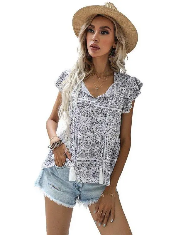 Street Sle Slim Fit Vne pull décontracté imprimé irt femmes ort Sve Faionable Streetwear Collection de printemps