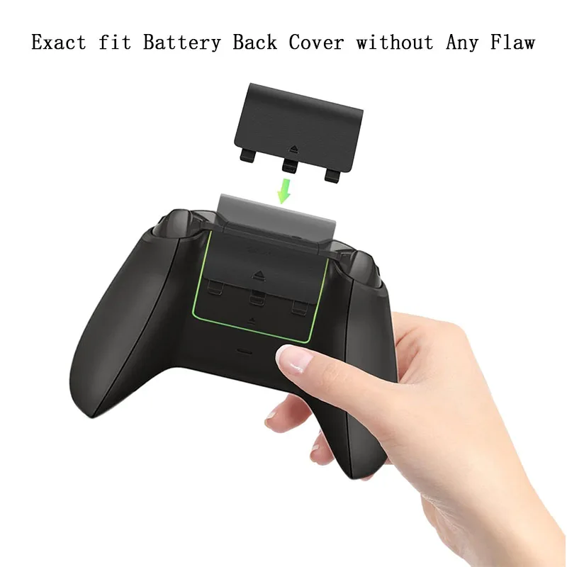 5Pcs Battery Cover Door Lid Shell Replacement for XBOX One Wireless Controller Battery Shell Lid Lightweight Portable Back Case