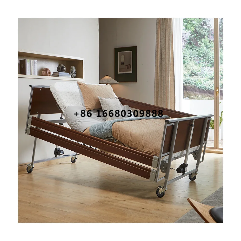 

Tecforcare hospital equipment electric wooden hospital furniture nursing home elderly care bed patient medical bed for home care