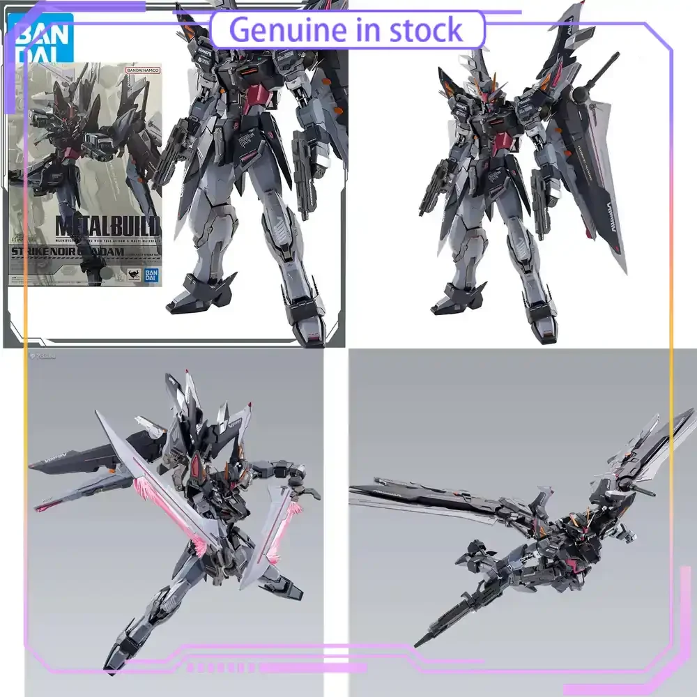 Bandai METAL BUILD STRIKE NOIR GUNDAM ALTERNATIVE STRIKE Ver Anime Action Figure Collectible Model Kit Official Licensed